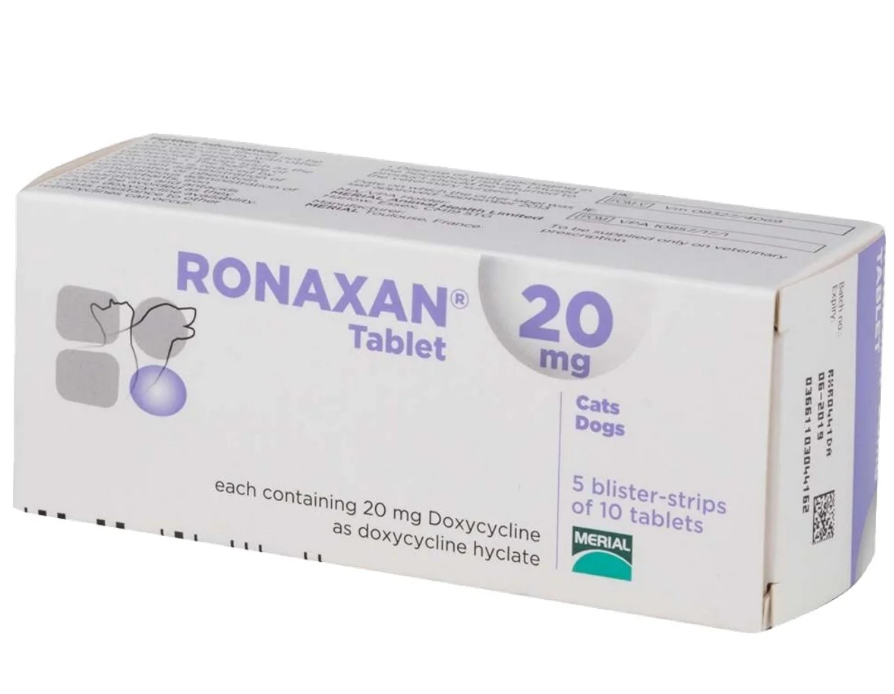 Boehringer Ronaxan 20mg X 50 Tablets.