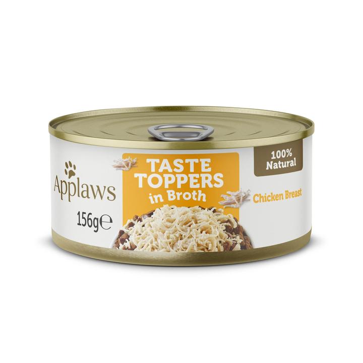 Applaws Dog Tin Taste Toppers Chicken Breast In Broth 156g