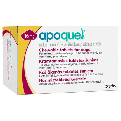 Zoetis Apoquel 16mg Chewable 100tabs