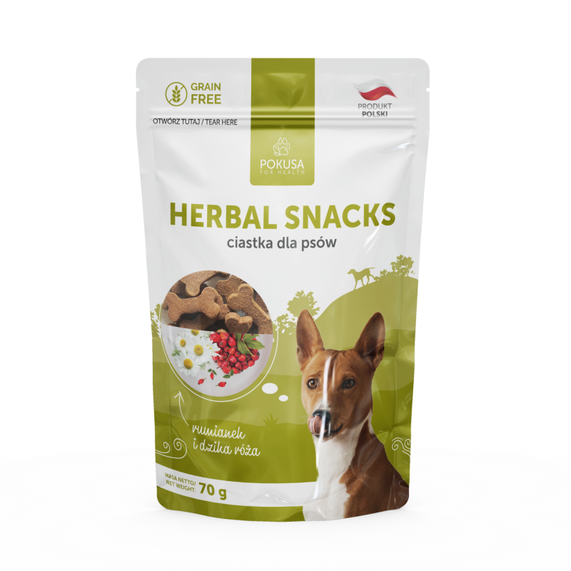 Pokusa Dog Biscuits Herbal Snacks 70g
