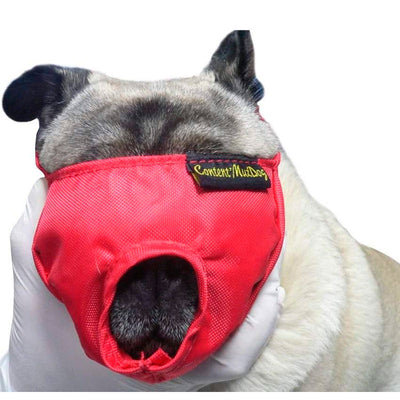 Kruuse Buster Dog Nylon Muzzle Brachycephalic Small Red