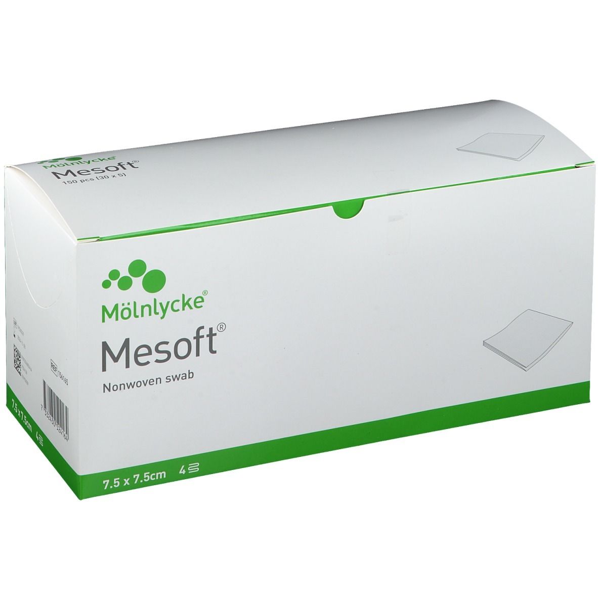 Mesoft Nonwoven Gauze Swabs 7.5cmx7.5cm by 5 Sheets