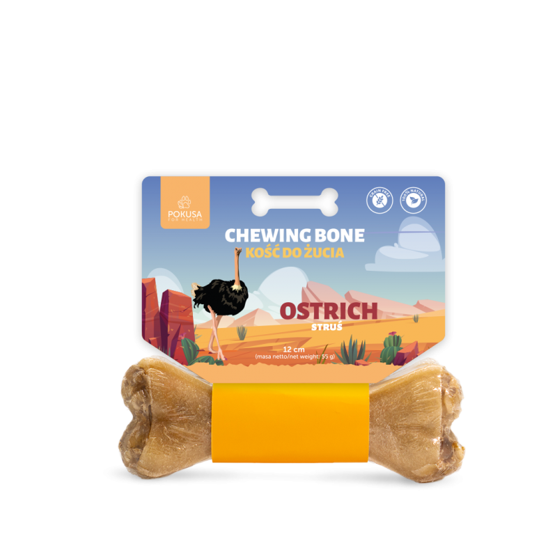 Pokusa Chewing Bone Ostrich 12cm