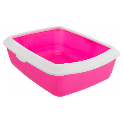 Trixie Cat Litter Tray With Rim 37x47cm Pink/White