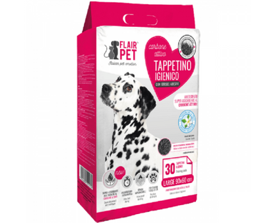 Flair Pet Carbon Hygienic Pads Talcum 60x90cm 36pcs