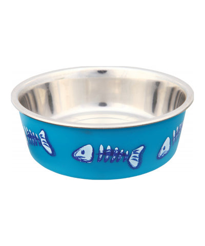 Trixie Stainless Steel Bowl With Plastic Coating 0.25l 12cm