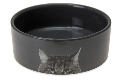 Karlie Cat Dish Ceramic Anthracite 250ml