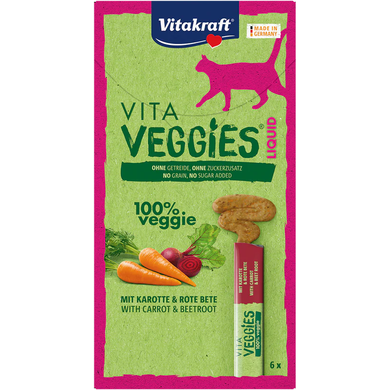 Vitakraft Cat Vita Veggies Carrot&Beetroot Liquid 6x15g