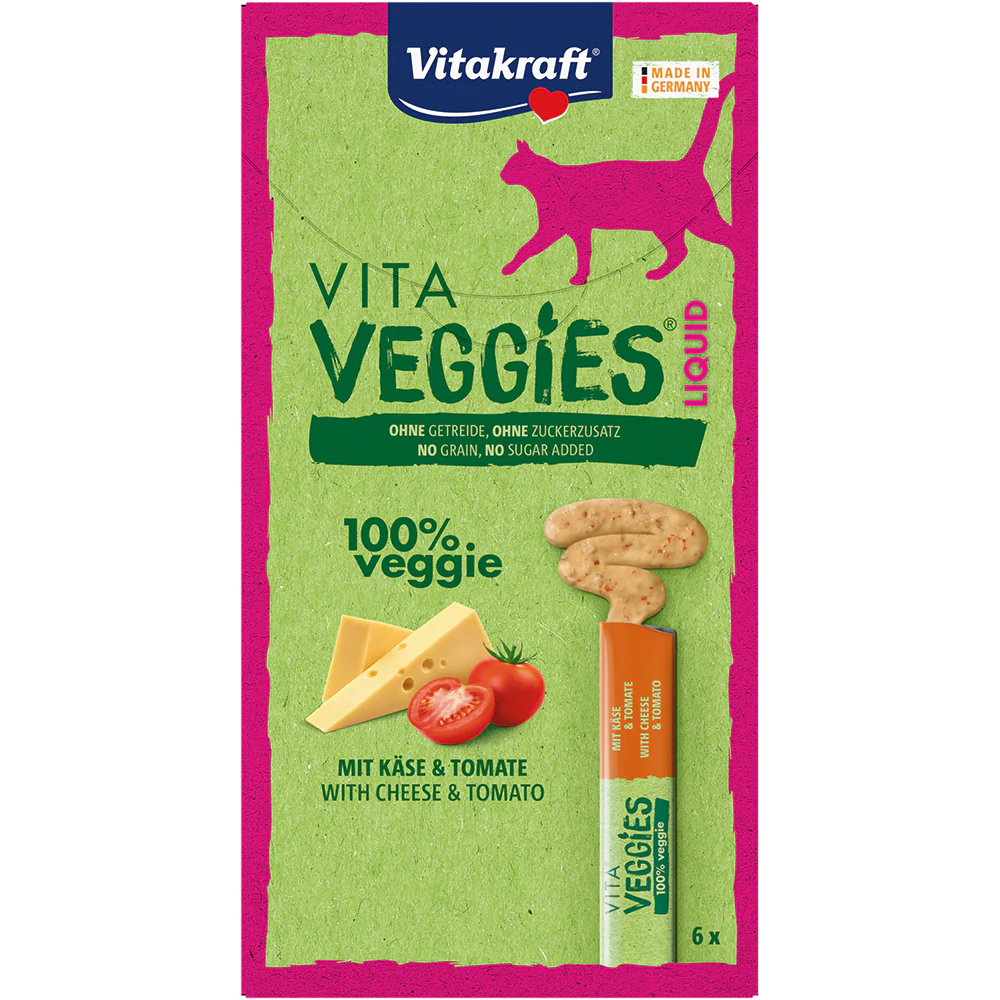 Vitakraft Cat Vita Veggies Cheese&Tomato Liquid 6x15g