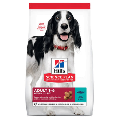Hills Dog SP Adult Medium 11-25Kg Dry Tuna&Rice 2.5Kg
