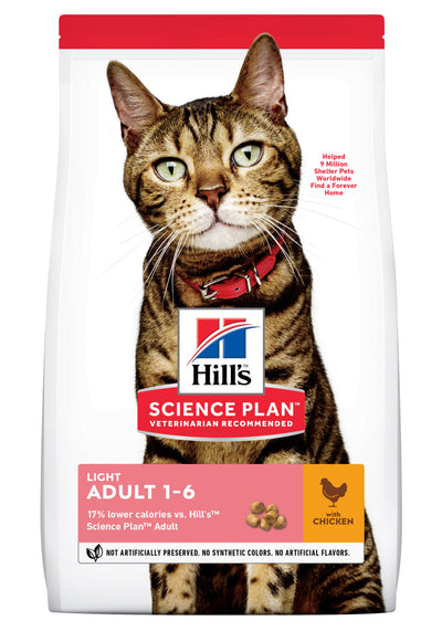 Hills Cat SP Adult 1-6 Light Dry Chicken 1.5Kg