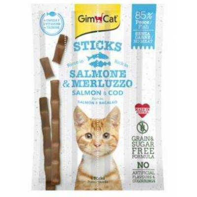Gimcat Cat Treats Stick Salmon&Cod 4pcs