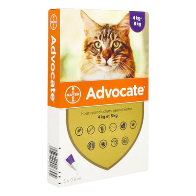 Bayer Cat Advocate 4-8Kg 3x0.8ml