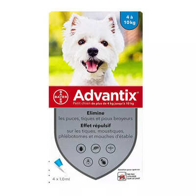 Bayer Dog Advantix 4-10Kg 4x1ml
