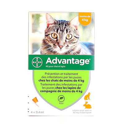 Bayer Cat Advantage <4kg 4x0.4ml