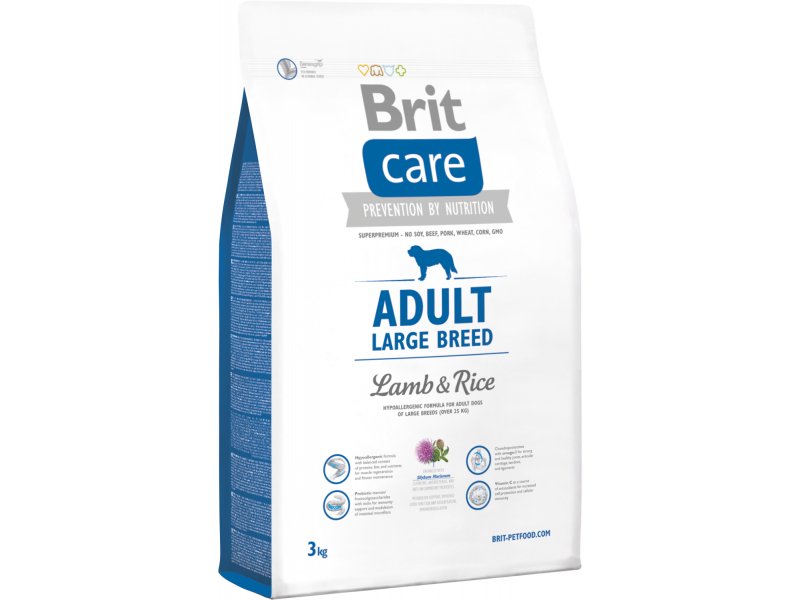 Brit Dog Care Adult Large Lamb&Rice 3Kg