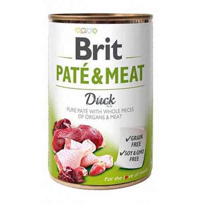 Brit Dog Pate&Meat Duck 400gr