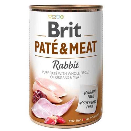 Brit Dog Pate&Meat Rabbit 400gr