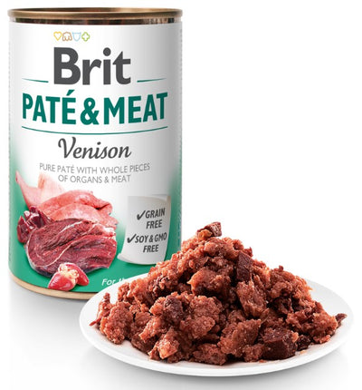 Brit Dog Pate&Meat Venison 400gr