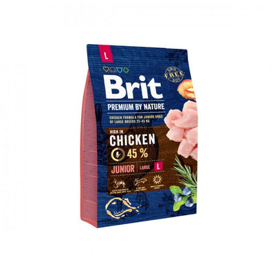Brit Dog Nature Junior Large 25-45kg Chicken 3Kg