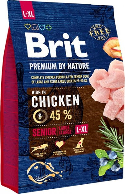 Brit Dog Nature Senior L-XL 25-90kg Chicken 3Kg