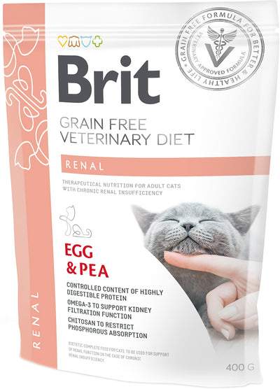 Brit Cat VD Renal Egg & Pea Dry 400gr