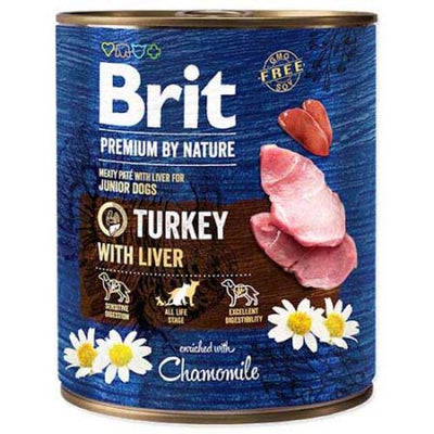 Brit Dog Nature Turkey With Liver 800gr