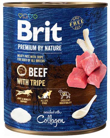 Brit Dog Nature Beef With Tripe 800gr