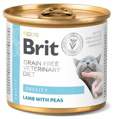 Brit Cat VD Obesity Lamb & Pea Wet 200gr