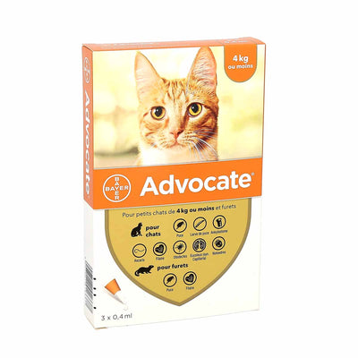 Bayer Cat Advocate <4Kg 3x0.4ml