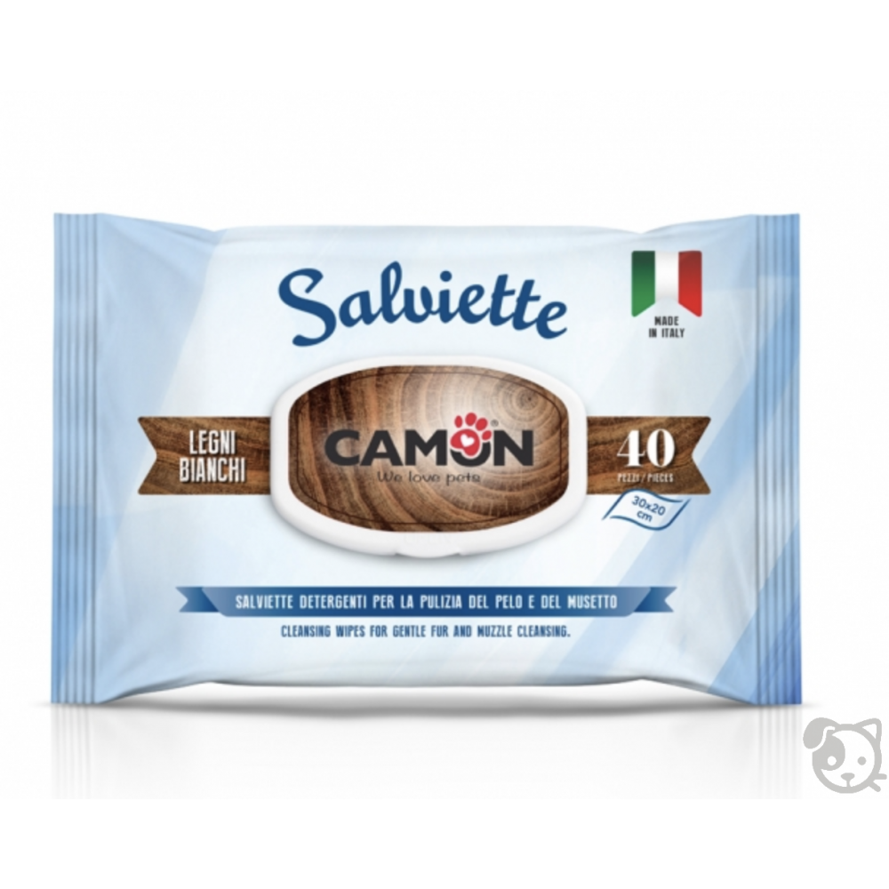 Camon Wipes White Wood 40pcs LA025