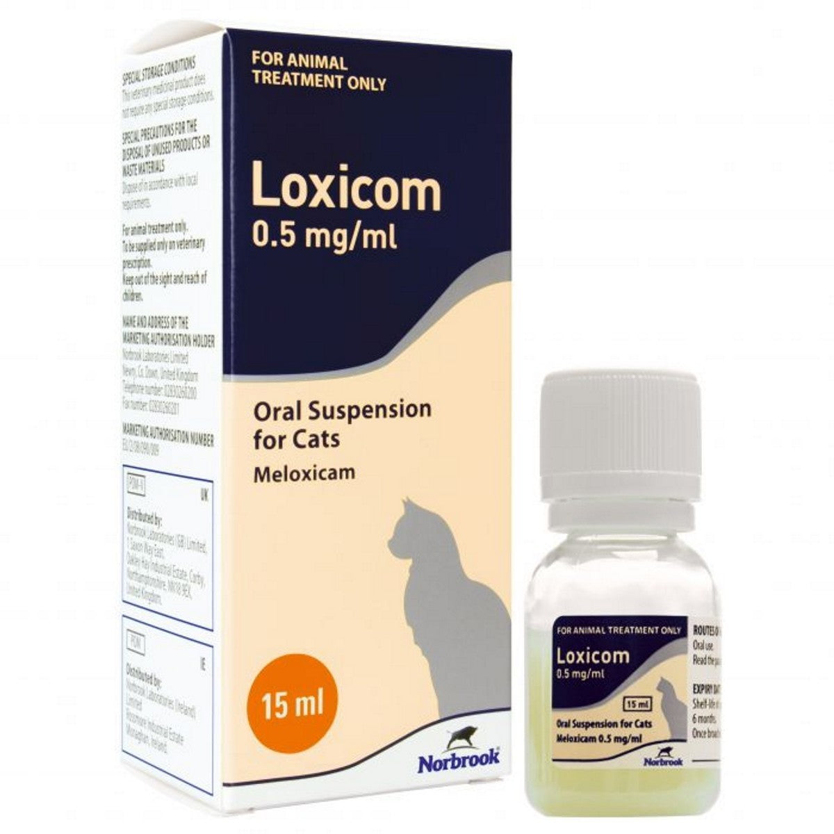 Norbrook Cat Loxicom Oral 0.5mg 15ml