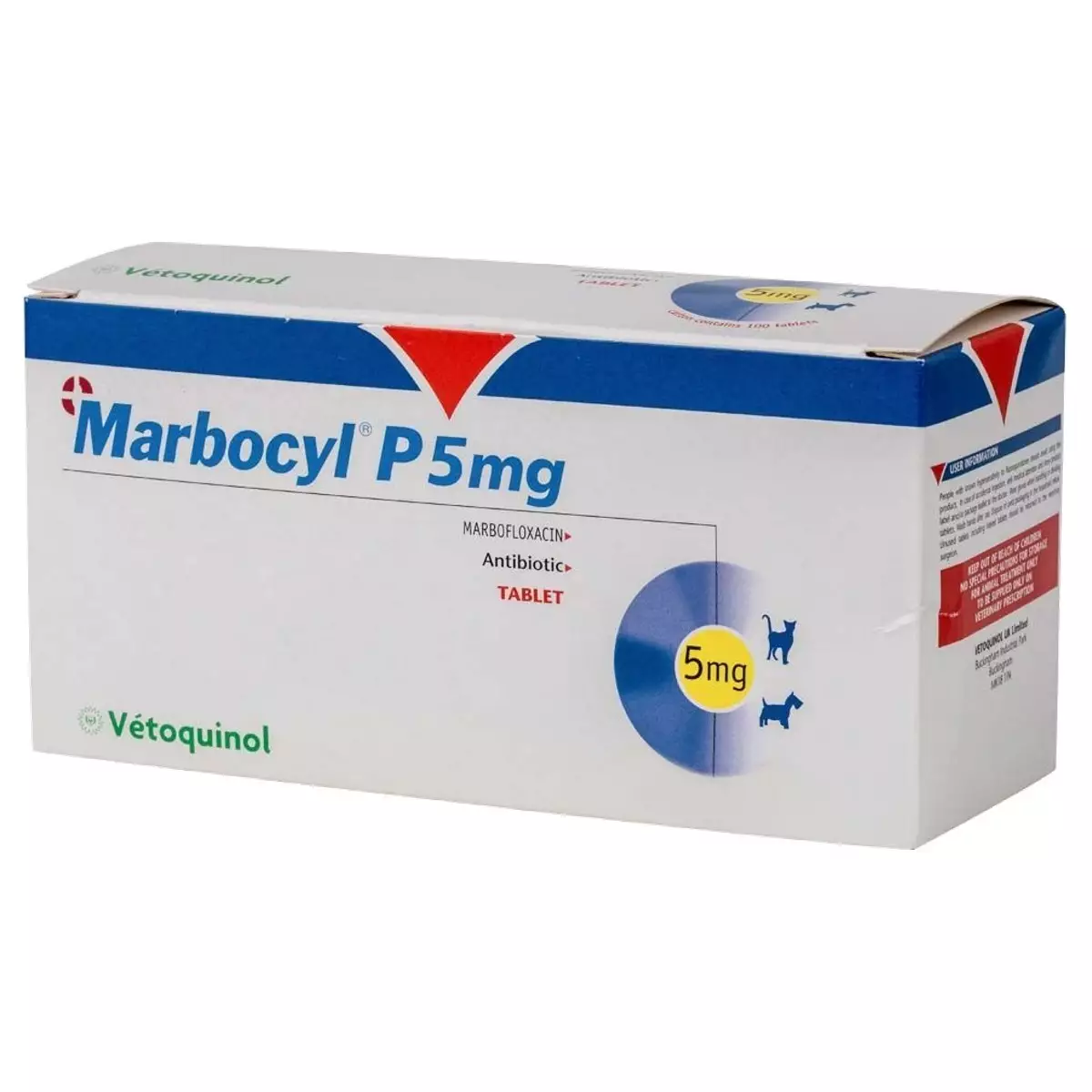 Vetoquinol Marbocyl P 5mg 10tabs