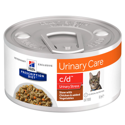 Hills Cat PD Urinary Care C/D Stress Wet Stew Chicken & Vegetables 82gr