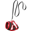 Flamingo Cat Harness Set Black/Red 15mm Large