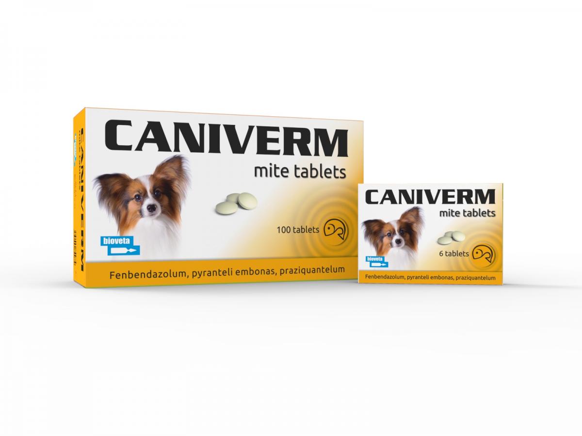 Bioveta Caniverm  Fenbendazolum 6 Tablets 0.175g.