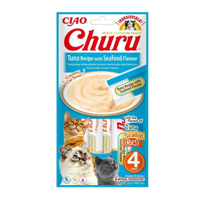 Churu Cat Treats 118 Tuna & Seafood 4pcs