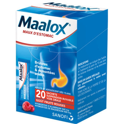 Sanofi Maalox Red Fruits Sachets x 20pcs