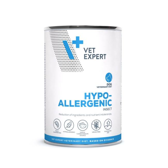 Vet Expert Veterinary Diet Wet Dog Hypoallergenic Insect 400g