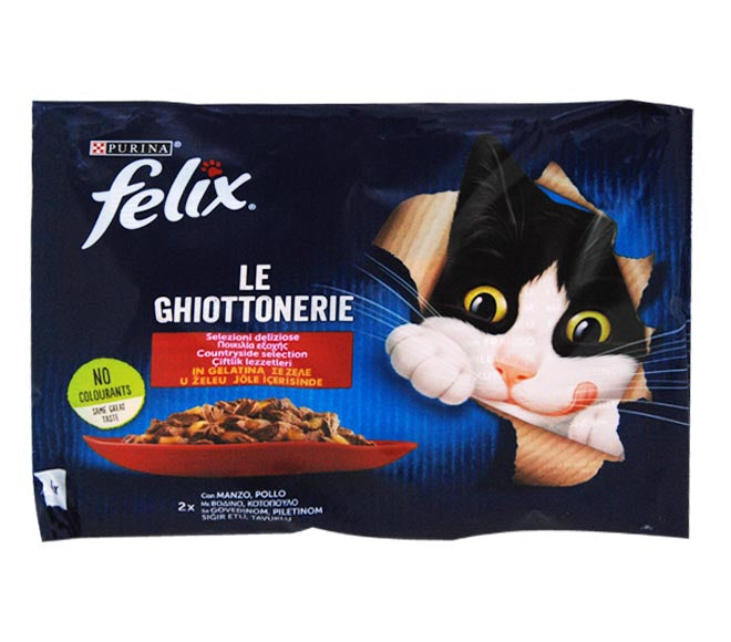 Felix As Good As It Looks Meat Selection In Jelly 4X85G.