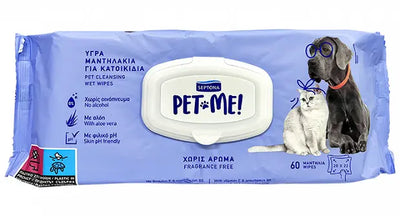 Septona Pet Me Wipes Fragrance Free 60pcs