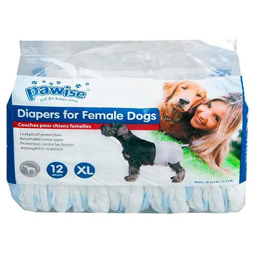 Pawise Disposable Diapers XL 38cm-56cm x 12pcs
