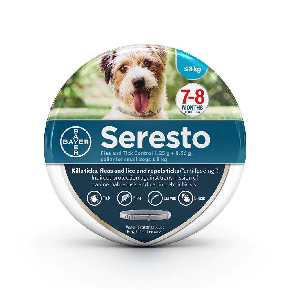 Bayer Seresto Dog Flea & Tick Collar Under 8kg