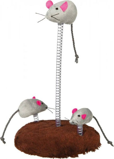 Trixie Mouse Family On Spring 22cm