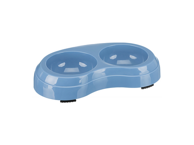 Trixie Plastic Double Bowl 0.2 10cm