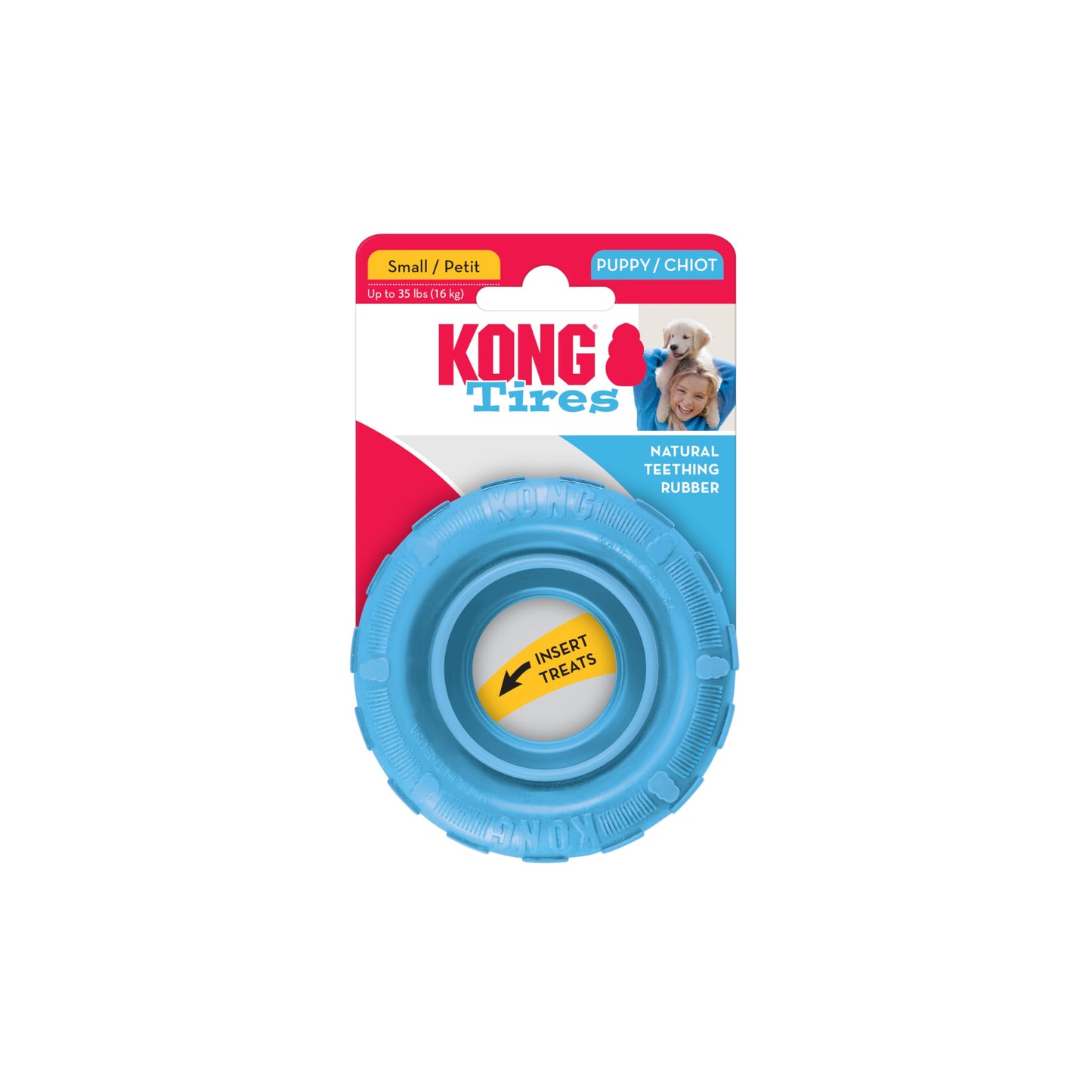 Kong Puppy Tyre Small Blue