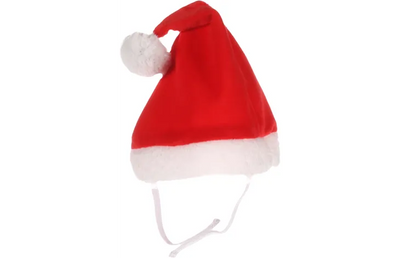Flamingo Christmas Santa Red Hat 17.5cmx22cm