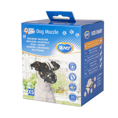 Duvo Dog Muzzle XS Black Red