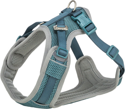 Trixie Premium Flex Mesh Harness Wide Fit M:58-80cm/20mm, Petrol.