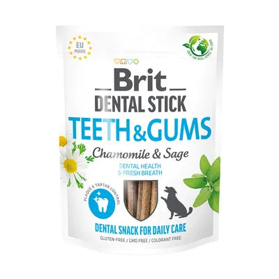 Brit Dental Stick Teeth & Gums Chamomile & Sage 7 Pieces 251g.